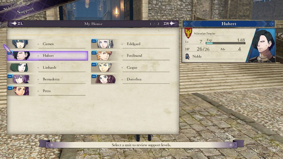 In-game Characters Menu UI Support